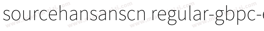 sourcehansanscn regular-gbpc-euc-h字体转换
